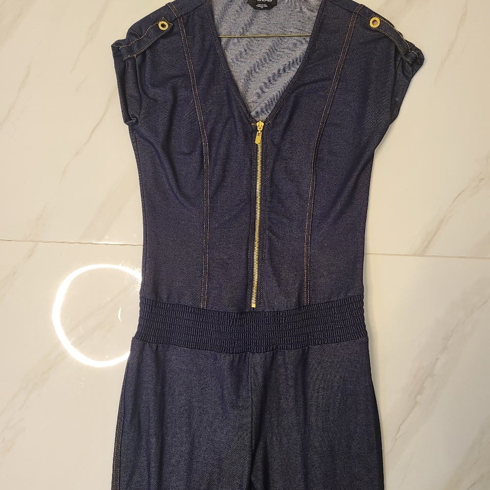 Bebe soft stretchy jumpsuit size small